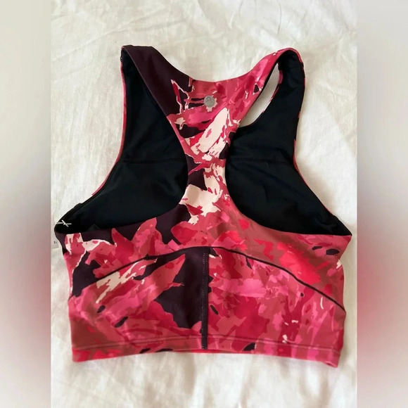 NWT | ZELLA | 'Live In' Racerback Sports Bra Purple Nebula Cluster - Siz… - Picture 3 of 5